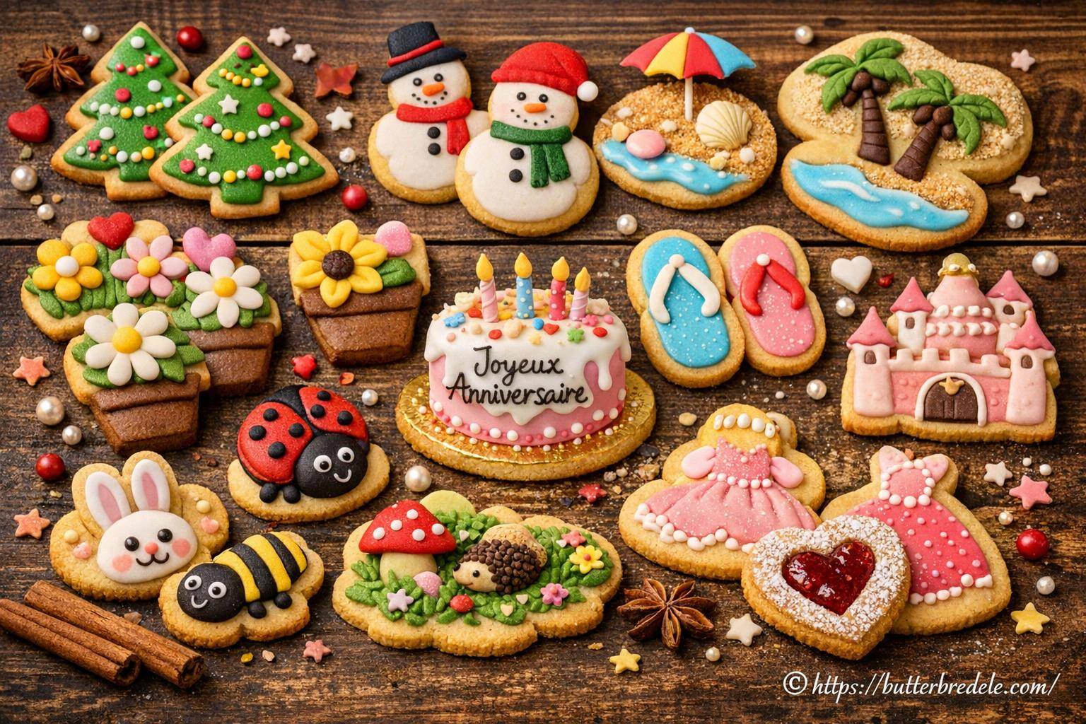 Idées de décors comestibles pour personnaliser vos butterbredele facilement