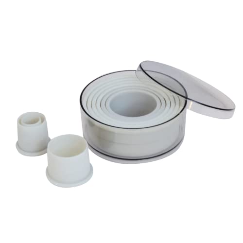 De Buyer - Boîte de 9 découpoirs ronds unis - Ø 2 à 10 cm -