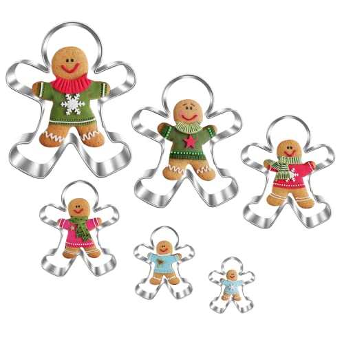 UKoosien Lot de 6 emporte-pièces en pain dépice - 11,5 cm 9 