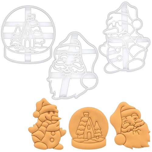 lot de 3 emporte-pièces sur le thème de Noël (motifs: père n