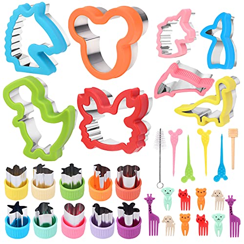 34Pcs Emporte Pièces Animaux Sandwiches Cutter pour Enfants,