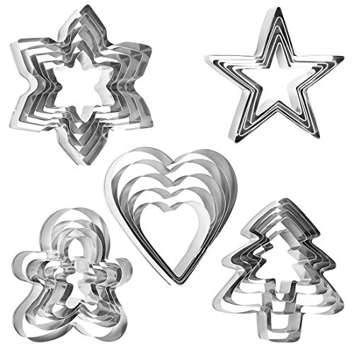 Emporte Piece Noel, 25pcs Emporte Pièce Noël Inoxydable, Mou
