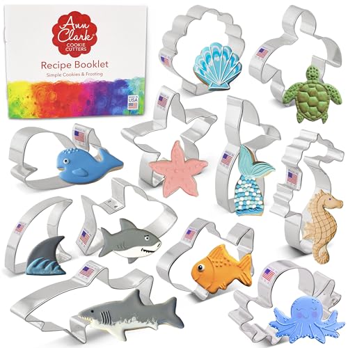 11 Emporte-Pièces Sous la Mer par Ann Clark, Requin, Baleine