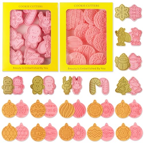 JSTHHTT Lot de 18 Emporte Pièces Noël, Emporte Piece Patisse